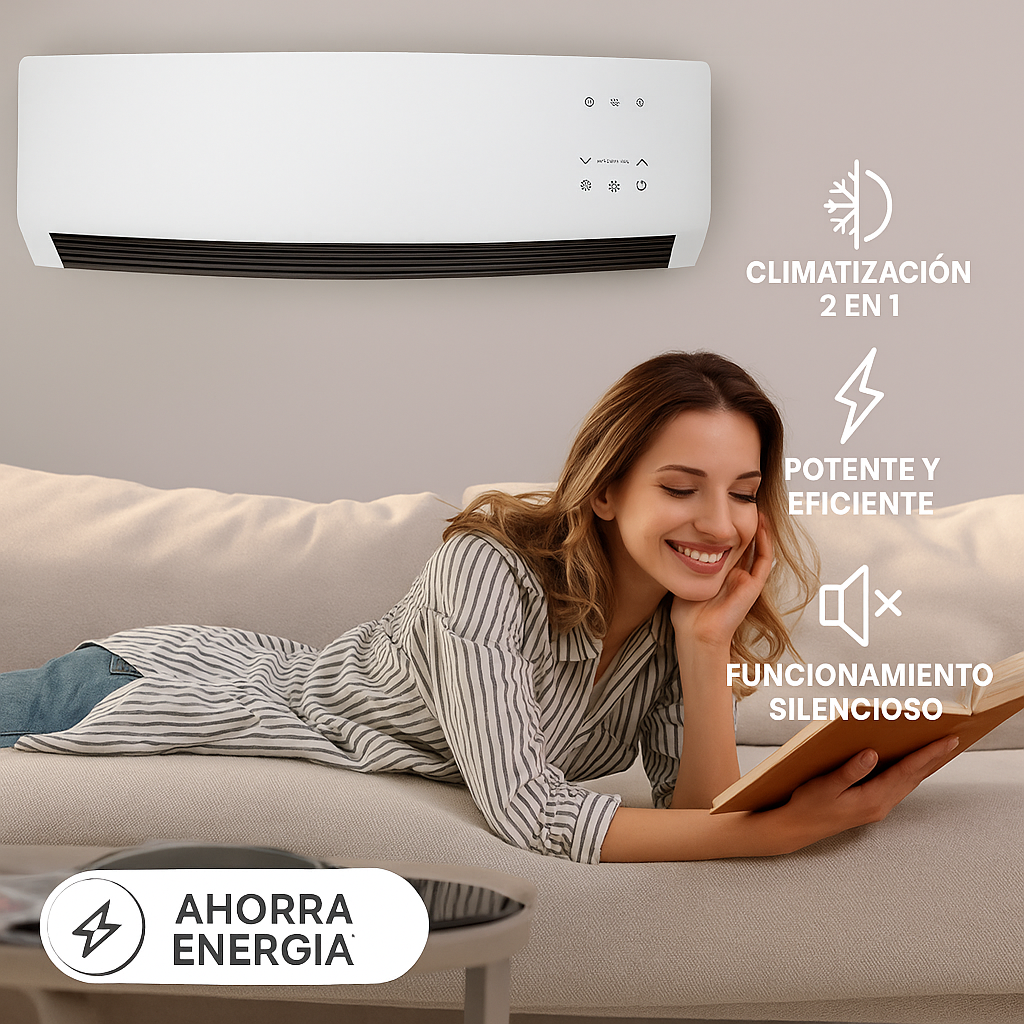 Mini Aire Acondicionado Portátil 2 en 1 - CLIMA PERFECTO & AHORRO DE ENERGÍA (SÚPER LIQUIDACIÓN POR CIERRE)