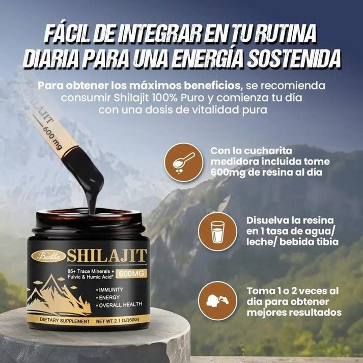 (Pague 1, Lleve 2) Shilajit Pura Del Himalaya | +87 Minerales Vitales