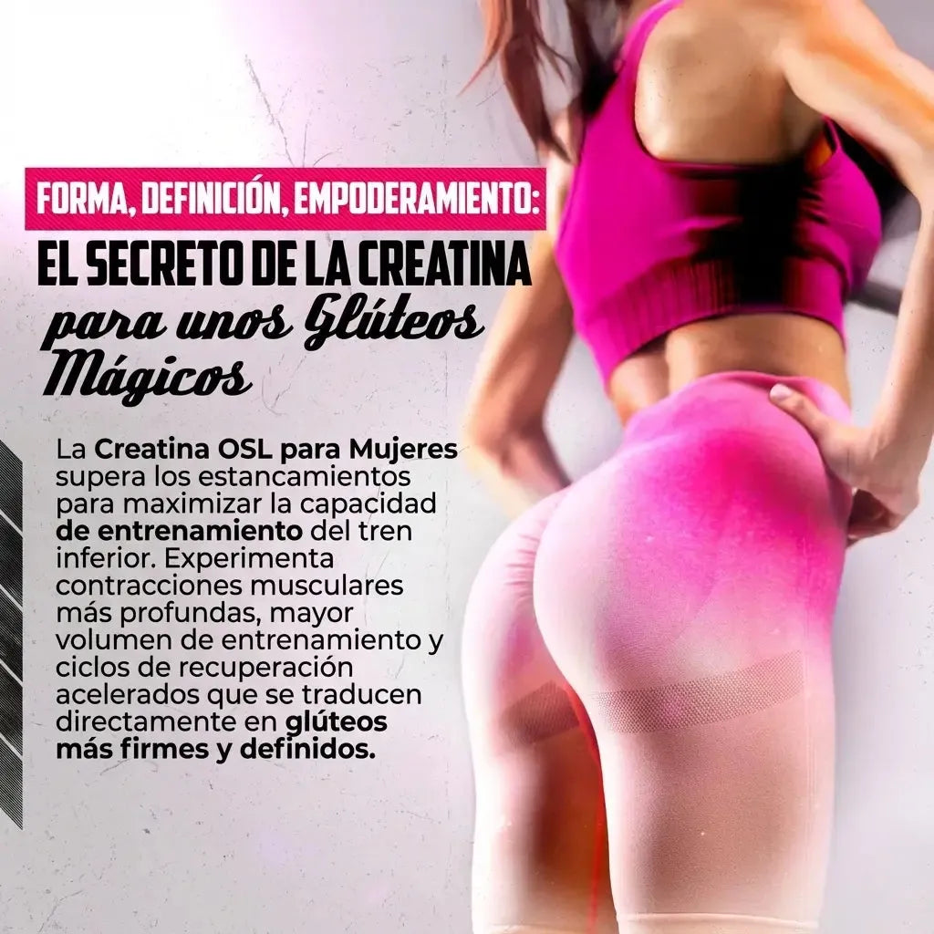 FitGlow™ - Creatina Monohidratada para Mujeres con Colágeno y Efecto Tonificador + E-book Gratis