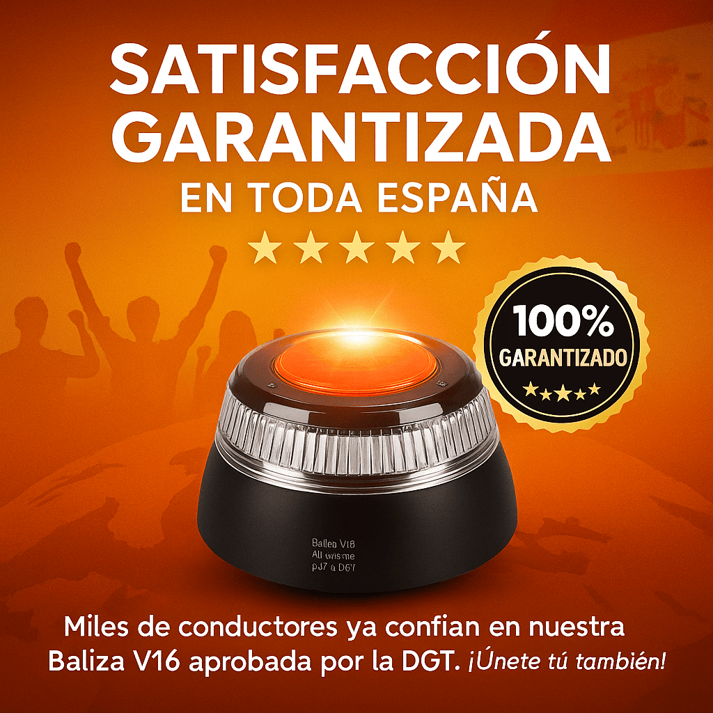 Baliza de Luz Emergencial V16 con Geolocalización – Obligatoria en 2026 (Aprobada por la DGT)