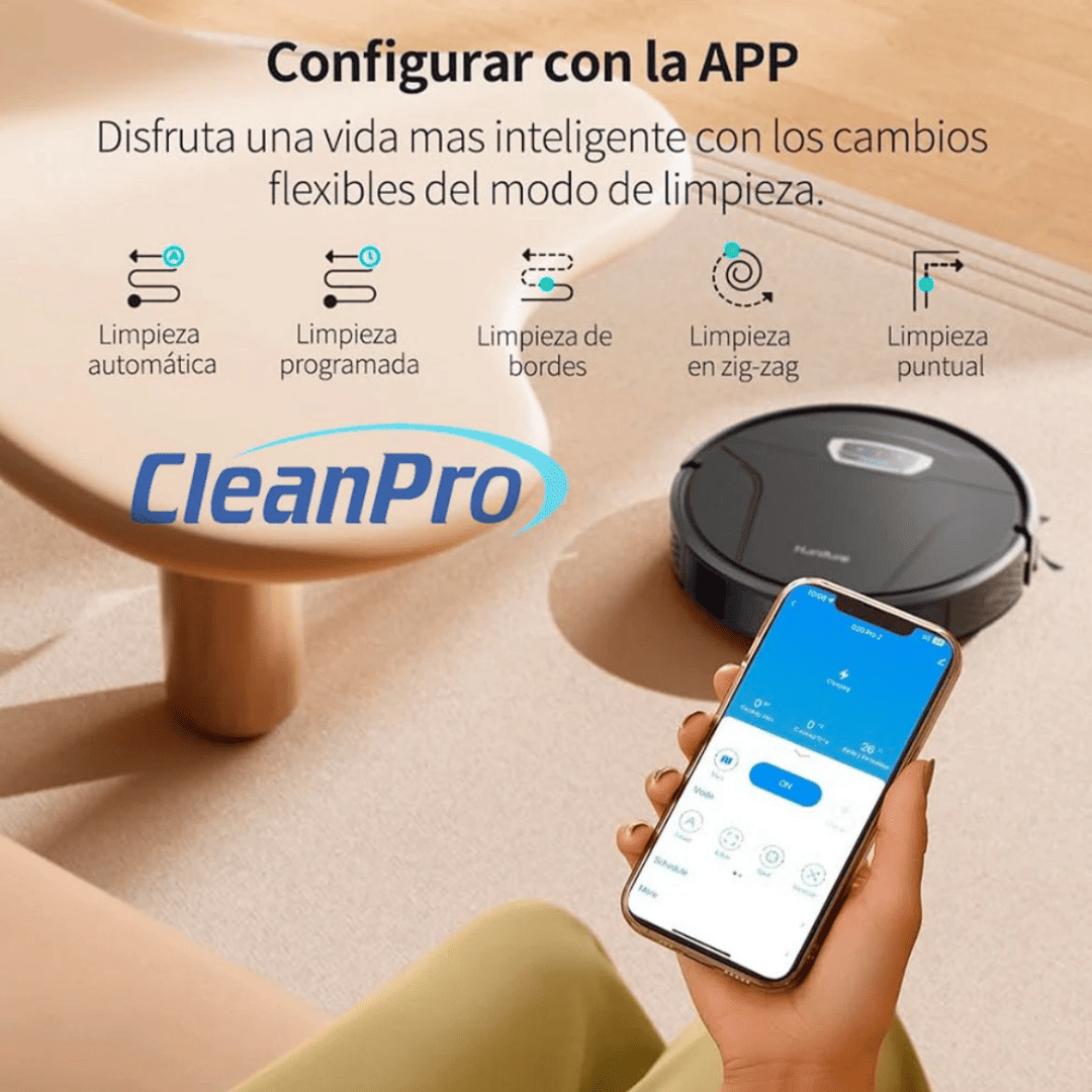 Robot Aspirador CleanPro™ | Limpia, Aspira y Pule Tu Hogar Sin Esfuerzo (LIQUIDACIÓN POR CIERRE)