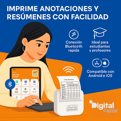 M2 Mini Impresora Térmica Portátil Bluetooth & WiFi – Imprime Donde Quieras 🖨️📱