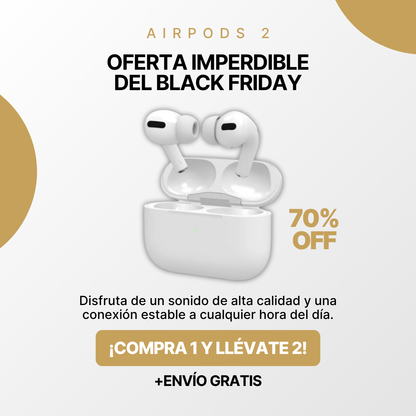 🔥Calentamiento Black Friday🔥Compra 1 y Lleva 2 Auriculares Inalámbricos 2ª Generación