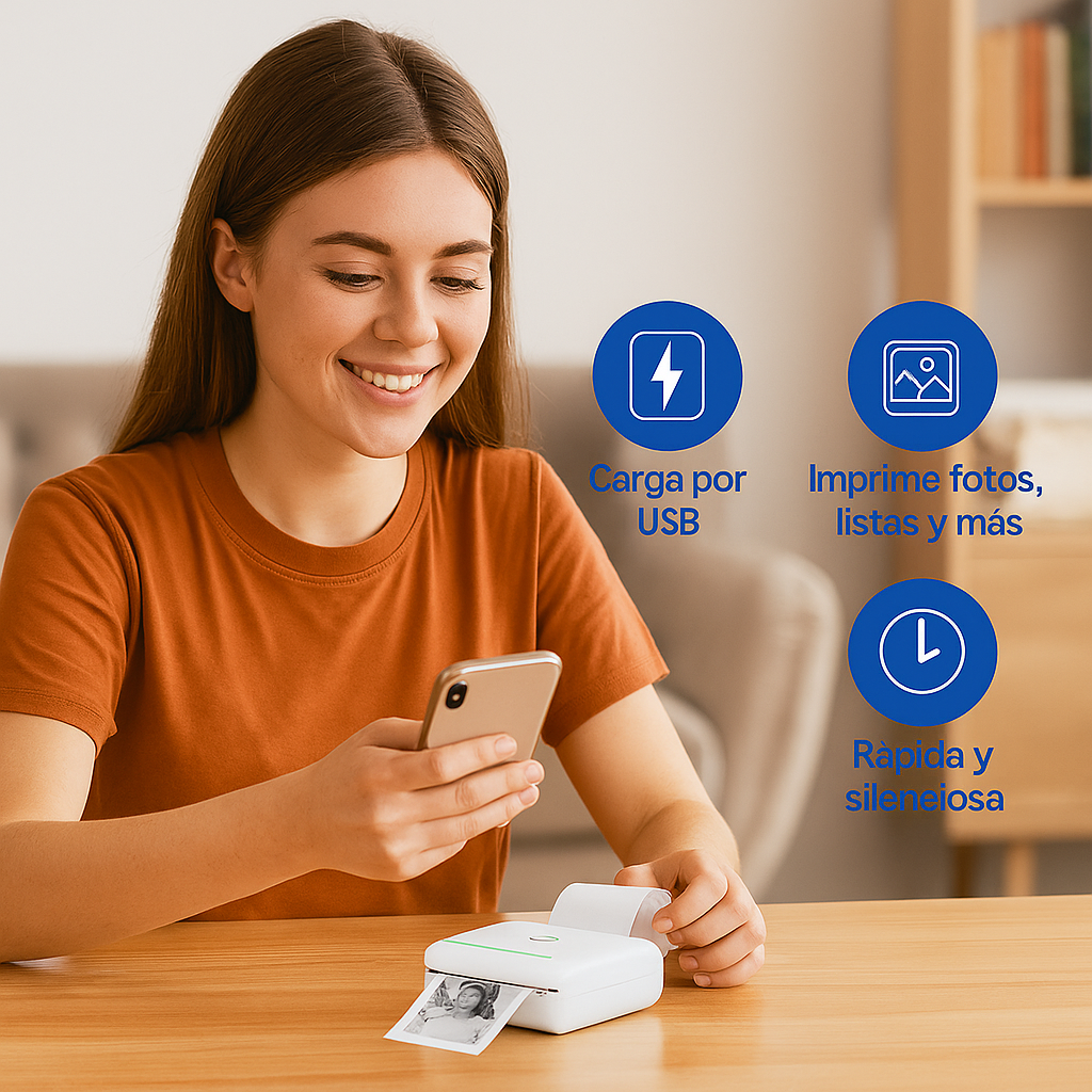 M2 Mini Impresora Térmica Portátil Bluetooth & WiFi – Imprime Donde Quieras 🖨️📱
