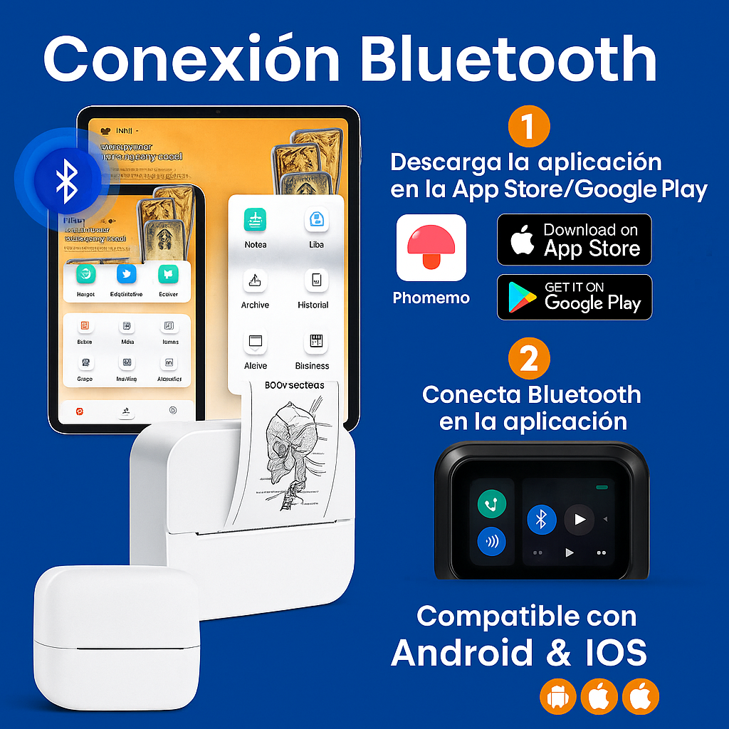 M2 Mini Impresora Térmica Portátil Bluetooth & WiFi – Imprime Donde Quieras 🖨️📱