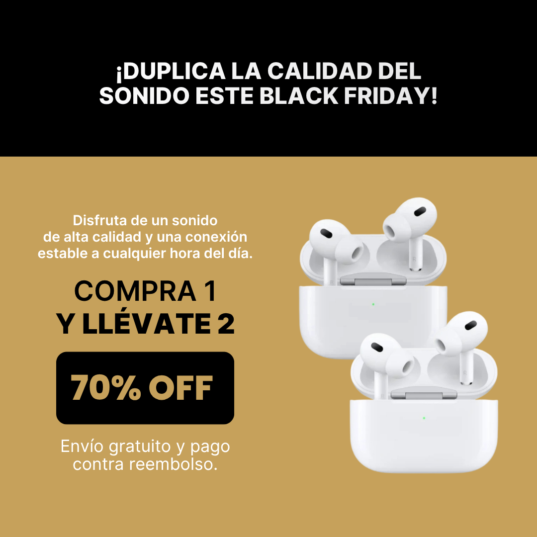 🔥Calentamiento Black Friday🔥Compra 1 y Lleva 2 Auriculares Inalámbricos 2ª Generación