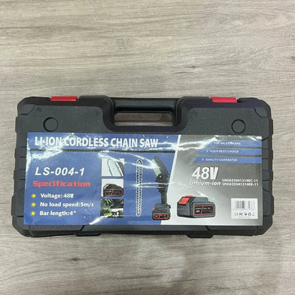 Mini Motosierra Eléctrica Portátil con 2 Baterías 48V Gratis