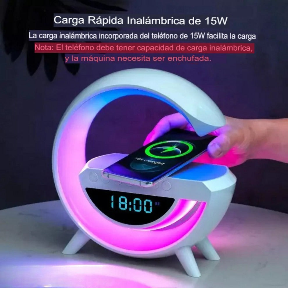 DreamLight™ - Cargador Inalámbrico LED G Multifuncional 3.0: Iluminación, Carga y Música en Un Solo Dispositivo