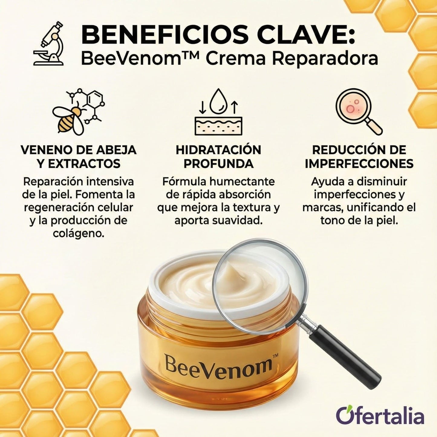 [PAGA 1, LLEVA 2] BeeVenom™ - Crema Reparadora con Veneno de Abeja y Extractos Naturales