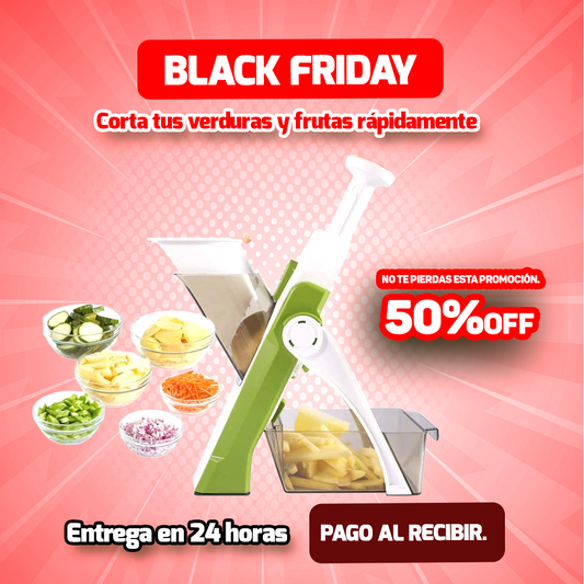 Cortadora de Alimentos 4 en 1 – Rodajas, Palitos, Juliana y Cubitos en Segundos🔥Calentamiento Black Friday🔥