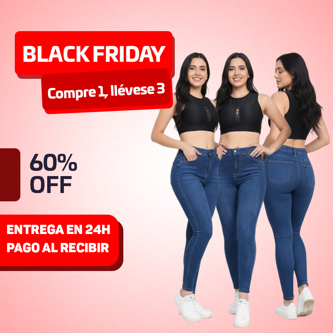 [PAGA 1, LLEVA 3] Jeggings Efecto Jeans con Efecto Reductor y Levanta Glúteos 🔥 ¡Esquenta Black Friday! 🔥
