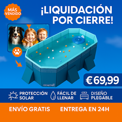 FoldablePool™ – Refresca tu verano con estilo y comodidad, ideal para niños y mascotas (LIQUIDACION POR CIERRE)