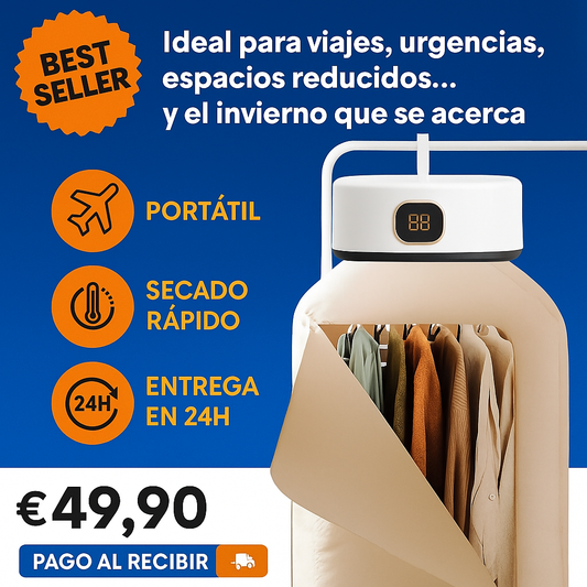 StockLider™ – Secador Eléctrico Portátil de Alta Potencia 💥 LIQUIDACIÓN POR CIERRE – Últimas unidades
