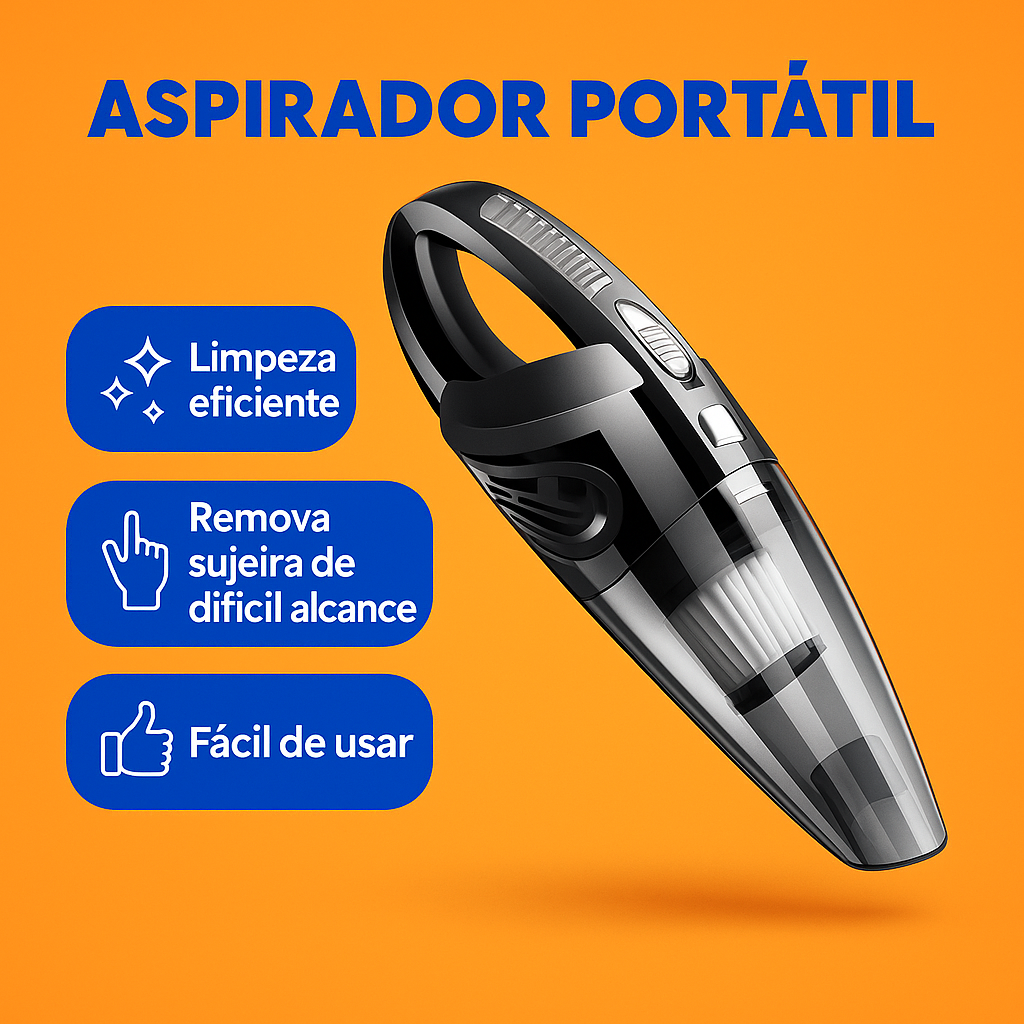 Kit PowerClean 2 en 1 – Fregona Giratoria + Aspiradora Portátil Recargable (LIQUIDACIÓN POR CIERRE)