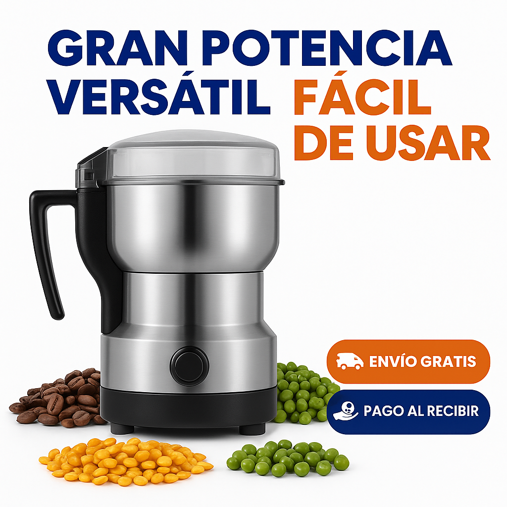 Molinillo Eléctrico 200W 5 em 1 + Picadora MiniChef GRATIS – ¡Liquidación Final por Cierre de Tienda!