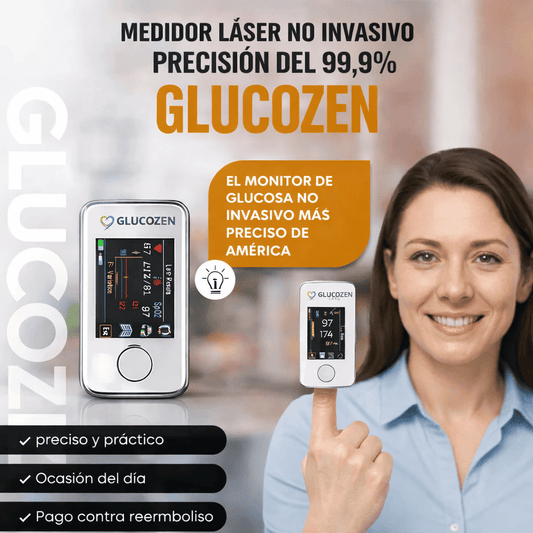 GlucoZen™ – Bienestar diario con monitoreo 3 en 1 y sin dolor