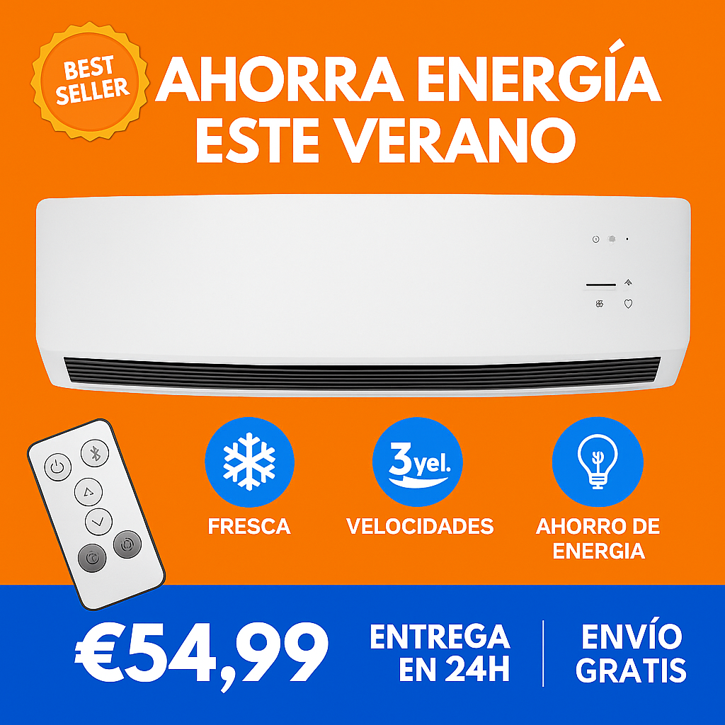 Mini Aire Acondicionado Portátil 2 en 1 - CLIMA PERFECTO & AHORRO DE ENERGÍA  (SÚPER LIQUIDACIÓN POR CIERRE)