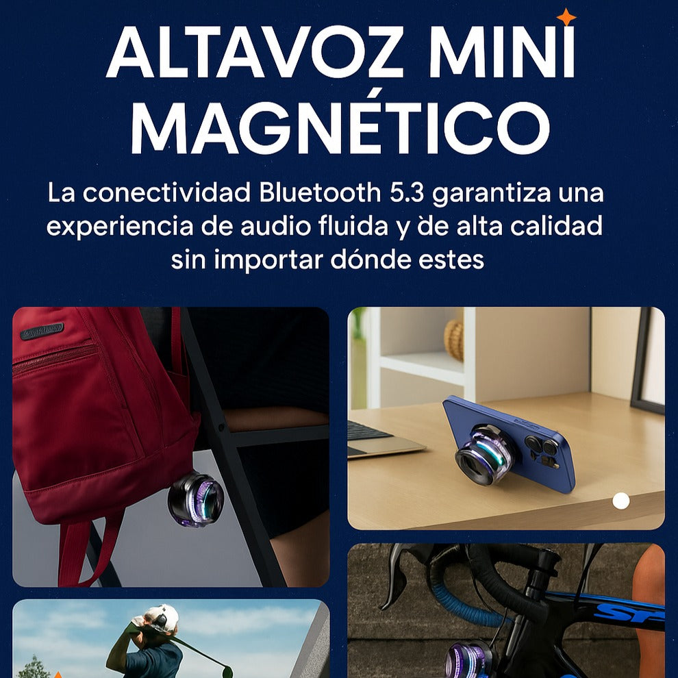 (Compra 1, Lleva 2) RUGE TU MÚSICA A DONDE VAYAS CON EL ALTAVOZ SONIDO POTENTE Y MAGNETICO • LIQUIDACIÓN POR CIERRE