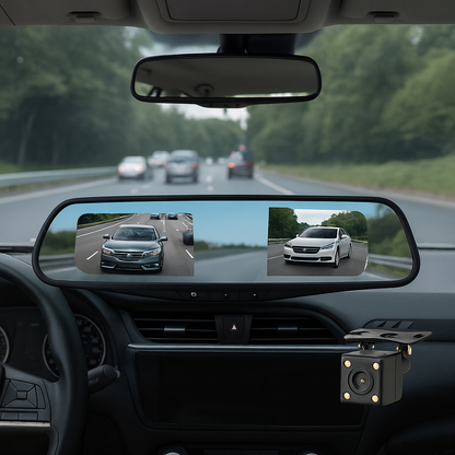 Retrovisor Inteligente con Cámaras Full HD + Visión Panorámica – ¡OFERTA POR TIEMPO LIMITADO!