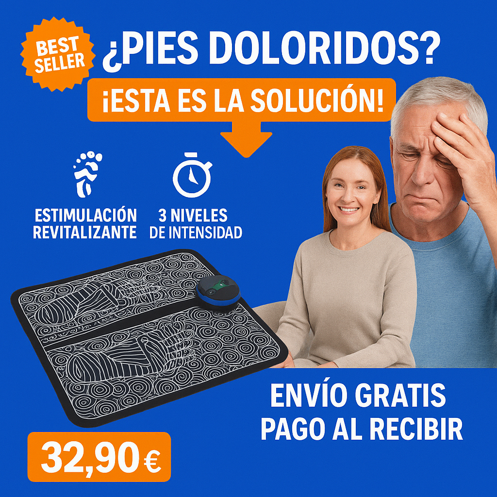 Masajeador de Pies Eléctrico – RelaxPies™ | Relájate y Alivia el Estrés en Minutos (LIQUIDACIÓN POR CIERRE)
