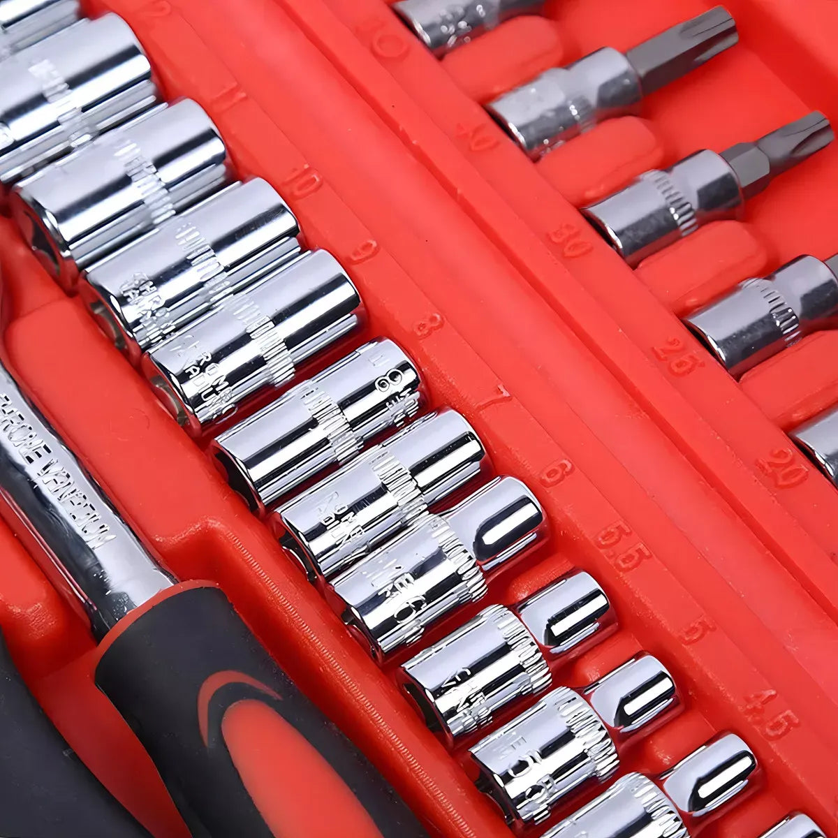 [KIT COMPLETO 46x1] MasterRachet® – Maletín Profesional con Llaves de Tubo y Accesorios