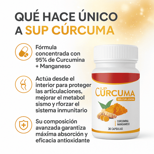 (Compra 1, Lleva 2) SUP Cúrcuma - El Antioxidante Natural que Cuida tus Articulaciones y Bienestar Diario