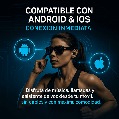 Gafas Smart 2 en 1 - Lentes Multifocales con Audio Bluetooth Integrado y Protección UV