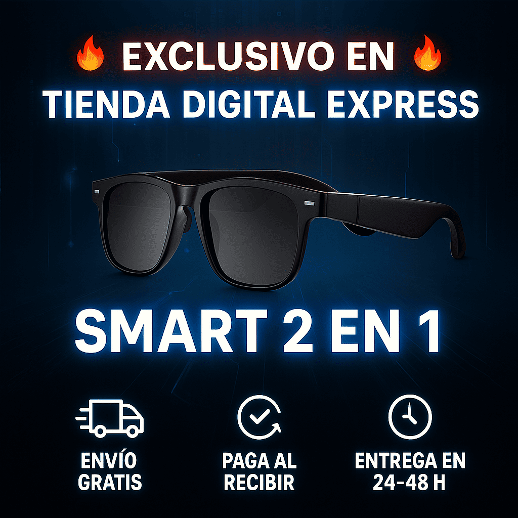 Gafas Smart 2 en 1 - Lentes Multifocales con Audio Bluetooth Integrado y Protección UV