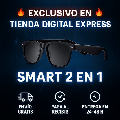 Gafas Smart 2 en 1 - Lentes Multifocales con Audio Bluetooth Integrado y Protección UV
