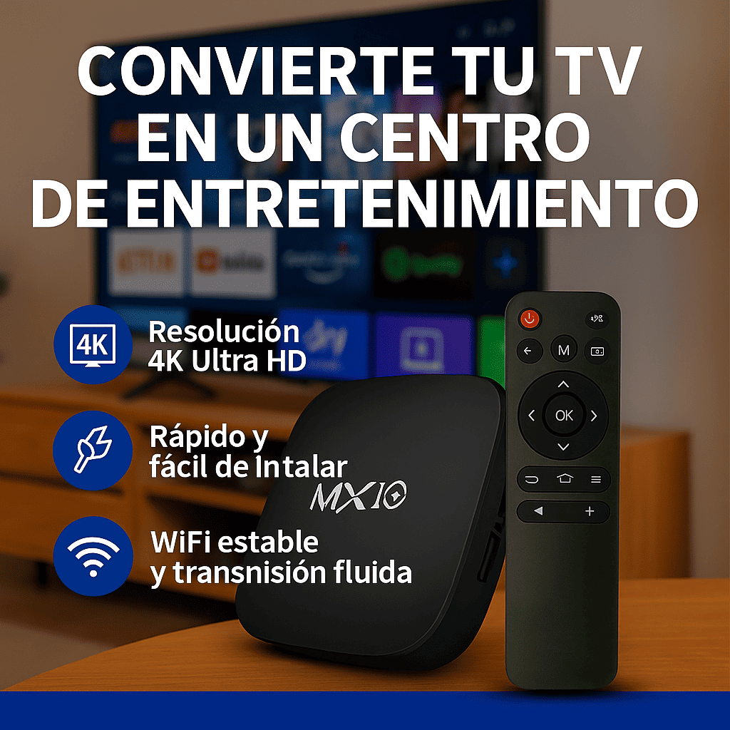 Android TV Box Mini MX10 – Convierta su TV en un Centro de Entretenimiento 4K