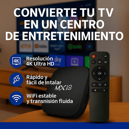 Android TV Box Mini MX10 – Convierta su TV en un Centro de Entretenimiento 4K