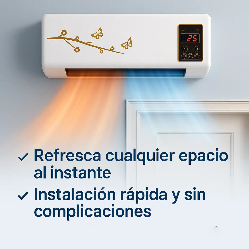 🔥Black Friday🔥 Mini Aire Acondicionado Portátil 2 en 1 - Calienta y Enfría al instante, con Bajo Consumo Energético