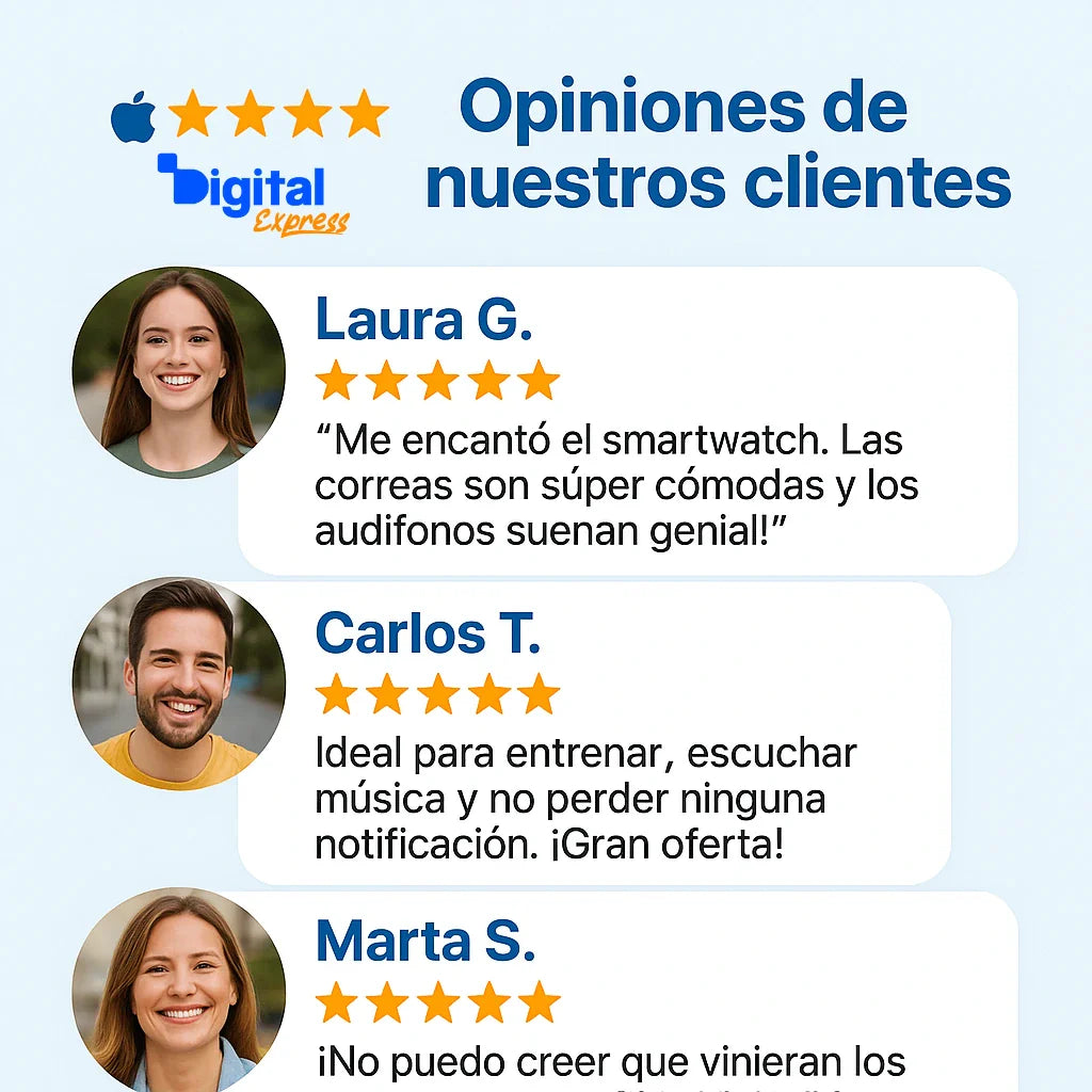 Smartwatch Ultra + 7 Correas + AirPods Pro 2ª Gen de REGALO (LIQUIDACIÓN POR CIERRE)