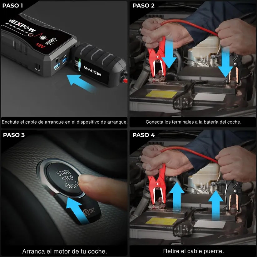 [OFERTA DE EMERGENCIA]  EnergyMax™ - Arrancador de Batería Con 11.000 mAh