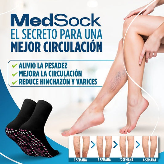 [COMPRA 1, LLEVA 3] MedSocks® - Medias de Compresión con Turmalina para Neuropatía y Venas Varicosas