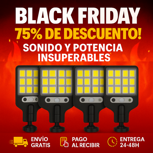🔥Calentamiento Black Friday🔥 Paga 1 y Lleva 4 Luces Solares – Limitado a 1 Pedido por Cliente ⚠️