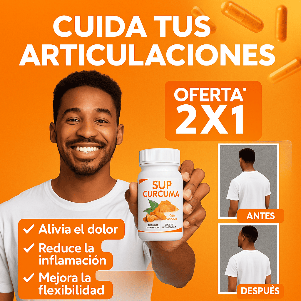 (Compra 1, Lleva 2) SUP Cúrcuma - El Antioxidante Natural que Cuida tus Articulaciones y Bienestar Diario