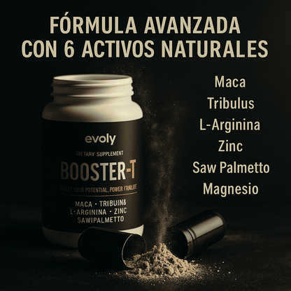 Booster-T Caps - Adiós a la Debilidad — Activa Tu Testosterona y Vuelve a Sentirte un Toro