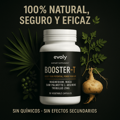 Booster-T Caps - Adiós a la Debilidad — Activa Tu Testosterona y Vuelve a Sentirte un Toro