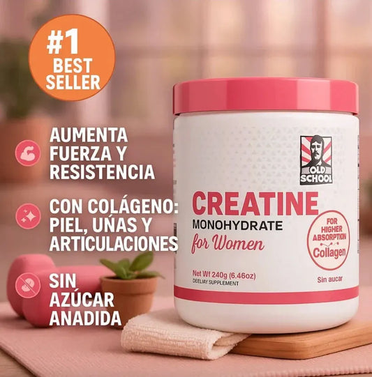 FitGlow™ - Creatina Monohidratada para Mujeres con Colágeno y Efecto Tonificador