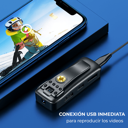 Videocámara 4K Ultra HD con Lente Giratoria de 180° - GoMove© (LIQUIDACION POR CIERRE)