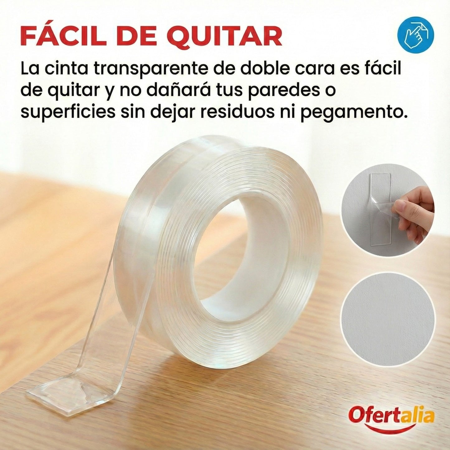 [PAGA 1, LLEVA 3] GripMax™ – 3M Cinta Doble Faz Lavable y Reutilizable con Adhesión Súper Fuerte