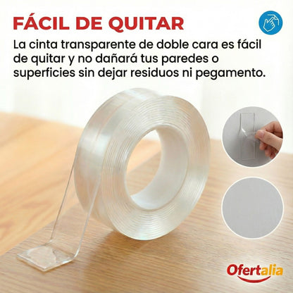 [PAGA 1, LLEVA 3] GripMax™ – 3M Cinta Doble Faz Lavable y Reutilizable con Adhesión Súper Fuerte