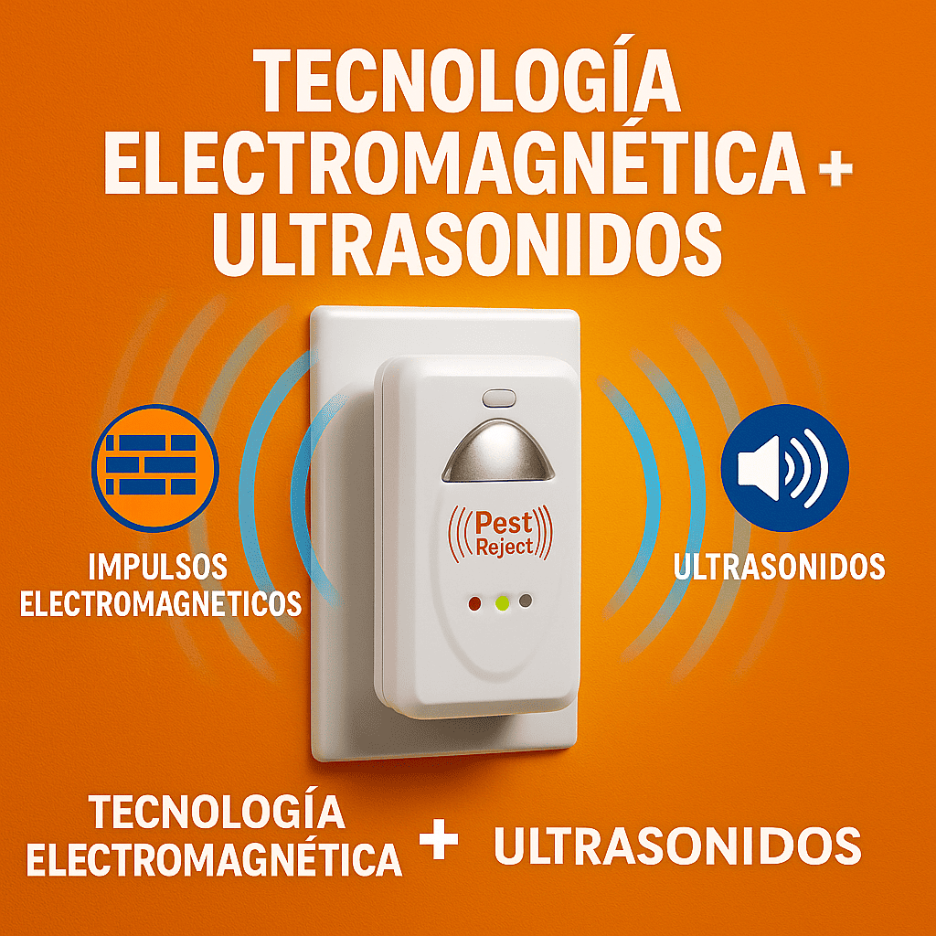 [COMPRA 1, LLEVA 2] Repelente Digital Electromagnético Sin Químicos – Elimina Insectos y Roedores