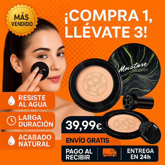 [Compra 1, Lleva 3] Base de Maquillaje Moisture a Prueba de Sudor y Agua