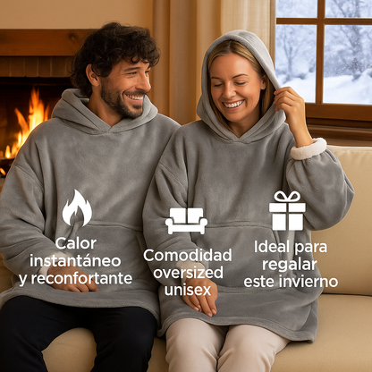 Batamanta Sudadera Oversized con Forro Polar Swug InnovaGoods (Oferta limitada invierno 2025)
