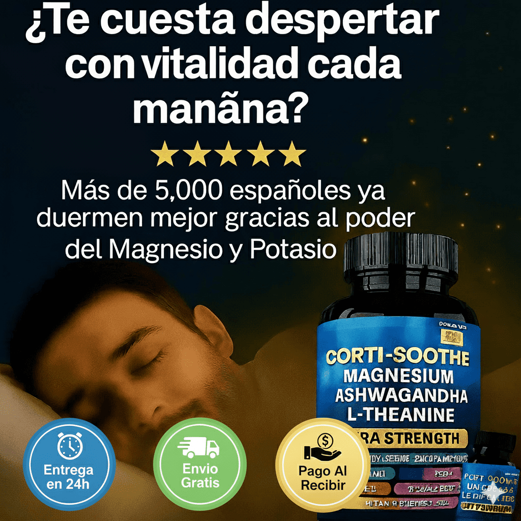 Cortisol Balance™ – Regula tu Estrés y Despierta Renovado Cada Día (Fórmula avanzada con Magnesio + L-Teanina + Ashwagandha)