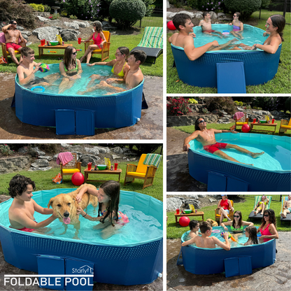 FoldablePool™ – Refresca tu verano con estilo y comodidad, ideal para niños y mascotas (LIQUIDACION POR CIERRE)
