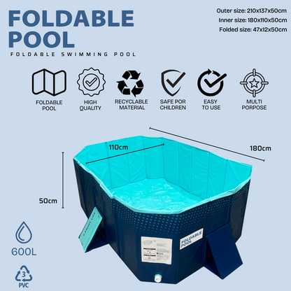 FoldablePool™ – Refresca tu verano con estilo y comodidad, ideal para niños y mascotas (LIQUIDACION POR CIERRE)