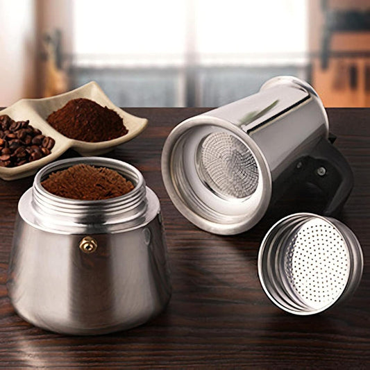 EspressoPro 550 – Cafeteira 12 Tazas Inducción, Acero Inox, Garantía de Sabor – STOCK LIMITADO